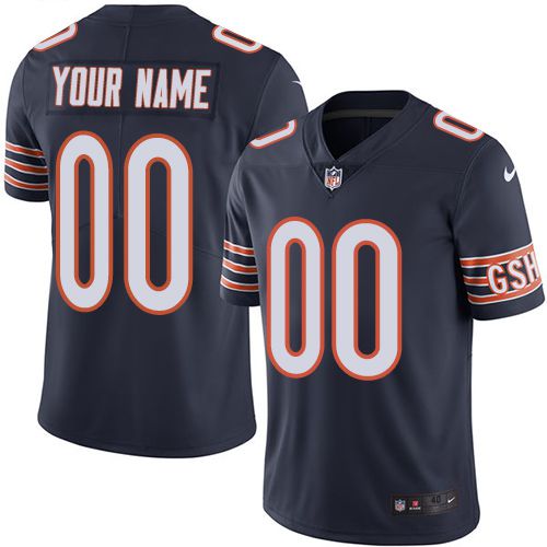 Nike Chicago Bears Navy Men Customized Vapor Untouchable Player Limited Jersey->customized nfl jersey->Custom Jersey